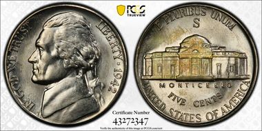 1942-S/S 5C RPM, FS-501 MS65