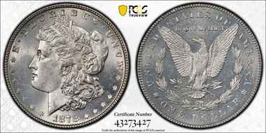 1878 7TF $1 Reverse of 1878 MS63