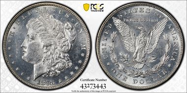 1878 8TF $1 MS61