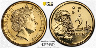 2009 $2 MS66