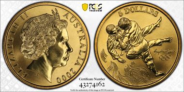 2000 $5 Olympic - Judo MS68