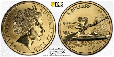 2000 (1998) $5 Olympic - Canoeing MS68