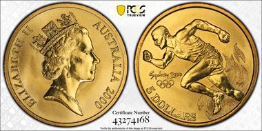 2000 (1997) $5 Olympic - Runner MS68