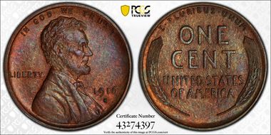 1916-S 1C MS62BN