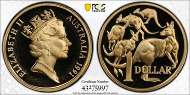1991 $1 PR69DCAM