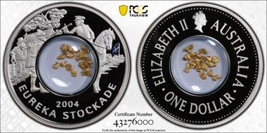 2004 $1 Eureka Stockade PR69DCAM