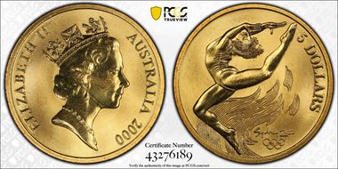 2000 (1997) $5 Olympic - Gymnast MS68