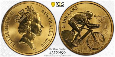 2000 (1998) $5 Olympic-Cyclist MS69