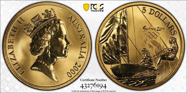 2000 (1997) $5 Olympic - Sailing MS68