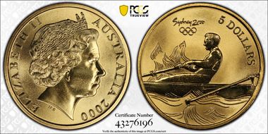 2000 $5 Olympic - Rowing MS68