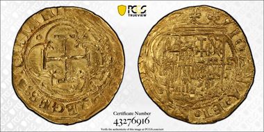 (1504-55)S Escudo Calico Type-76 Sevilla AU58