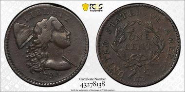 1794 1C S-65, Shielded Hair VF30BN