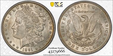 1891-O $1 AU55