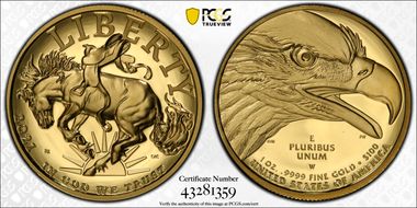 2021-W $100 American Liberty High Relief .9999 Fine First Strike PR70DCAM