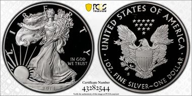 2018-S $1 Silver Eagle PR69DCAM