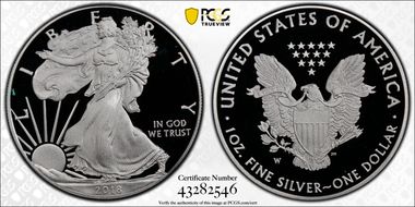 2018-W $1 Silver Eagle PR69DCAM
