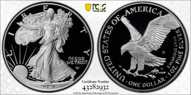 2021-S $1 Silver Eagle - Type 2 First Strike PR69DCAM