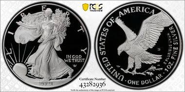 2021-S $1 Silver Eagle - Type 2 First Strike PR70DCAM