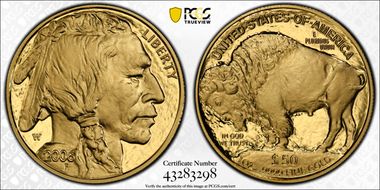2006-W $50 American Buffalo .9999 Fine Gold PR70DCAM