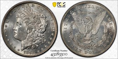 1878-S $1 MS63