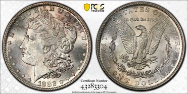 1882-S $1 MS63