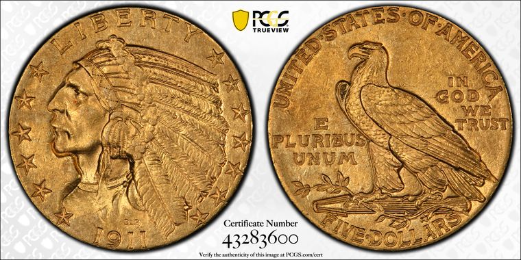 Cert 43283600 - Coin Image