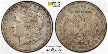 1879-S $1 VAM 67, Rev. of 1878 XF45