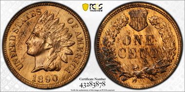 1890 1C MS64RB