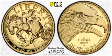 2021-W $100 American Liberty High Relief .9999 Fine First Strike PR70DCAM