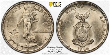 1944-D/D 20C Allen-12.04b MS64