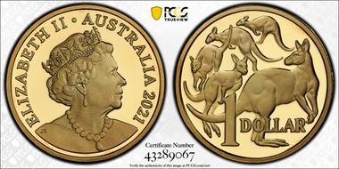 2021 $1 PR69DCAM
