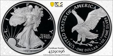 2021-S $1 Silver Eagle - Type 2 First Strike PR69DCAM