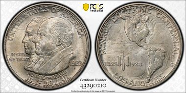 1923-S 50C Monroe MS62