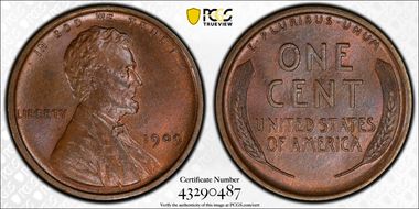 1909 1C Lincoln MS65BN
