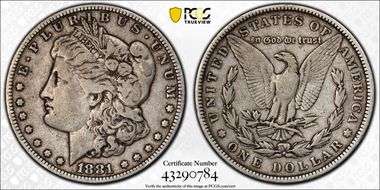 1881 $1 VF20