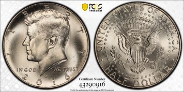 2016-P 50C MS67