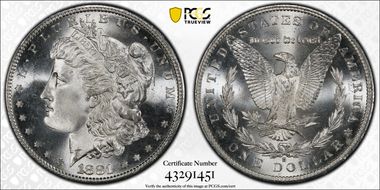1881-S $1 MS67+