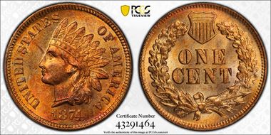 1874 1C MS64RD