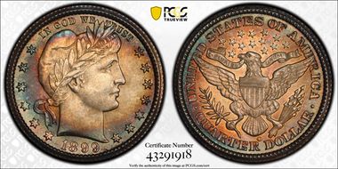 1899-O 25C MS65
