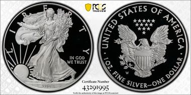 2008-W $1 Silver Eagle PR69DCAM