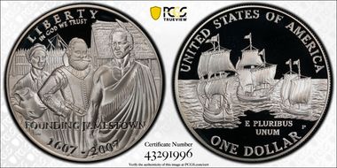 2007-P $1 Jamestown PR69DCAM