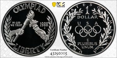 1988-S $1 Olympic PR69DCAM