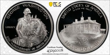 1982-S 50C Washington PR70DCAM