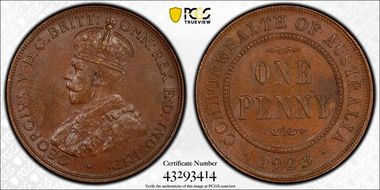 1923 (m) 1D MS62BN