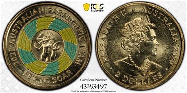 2020 $2 Paralympic Team Set to Soar - Colorized MS67