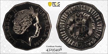 2006 50C 80th Birthday MS68