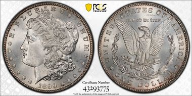 1899-S $1 MS65