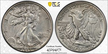 1945-D 50C AU53