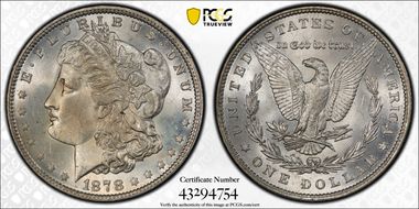 1878 7TF $1 Reverse of 1879 MS64