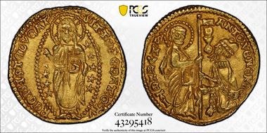 (1382-1400) Ducat Fr-1229 A. Venier MS63